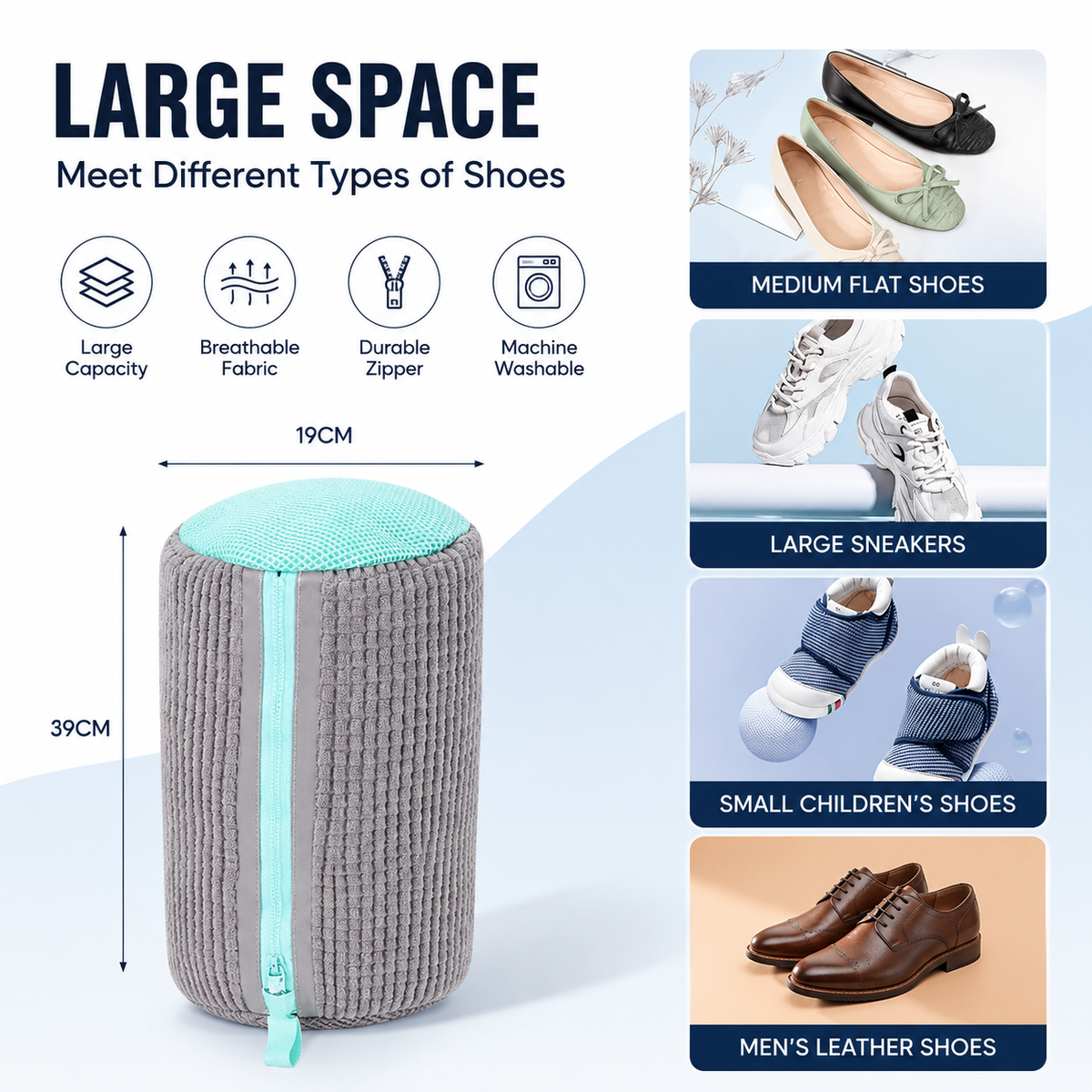Shoe Washing Machine Bag