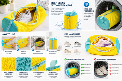 Shoe Washing Machine Bag